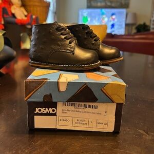 Ostrich style Wooden Sole Walking shoes for infants